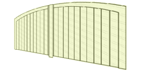 Convex Wooden Gates